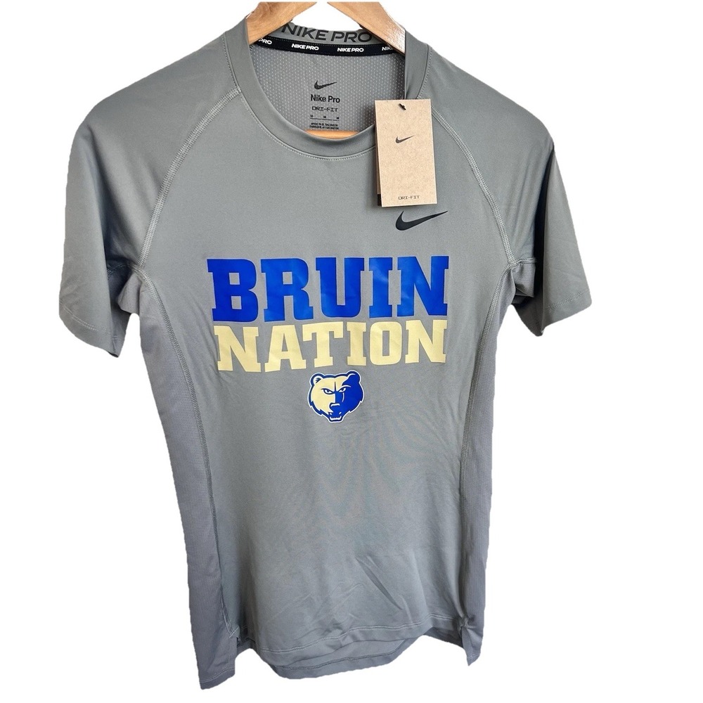 Bruins NIKE PRO Dri-Fit Performance Short Sleeve Athletic Shirt Sz M NWT